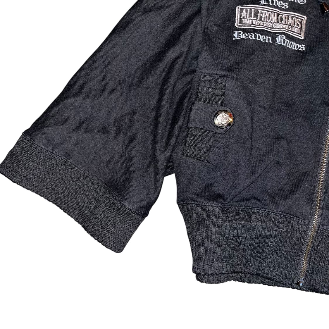 Oggetto 오게토 가오리핏 해골패치 후드집업 펑크y2k갸루 상품이미지3