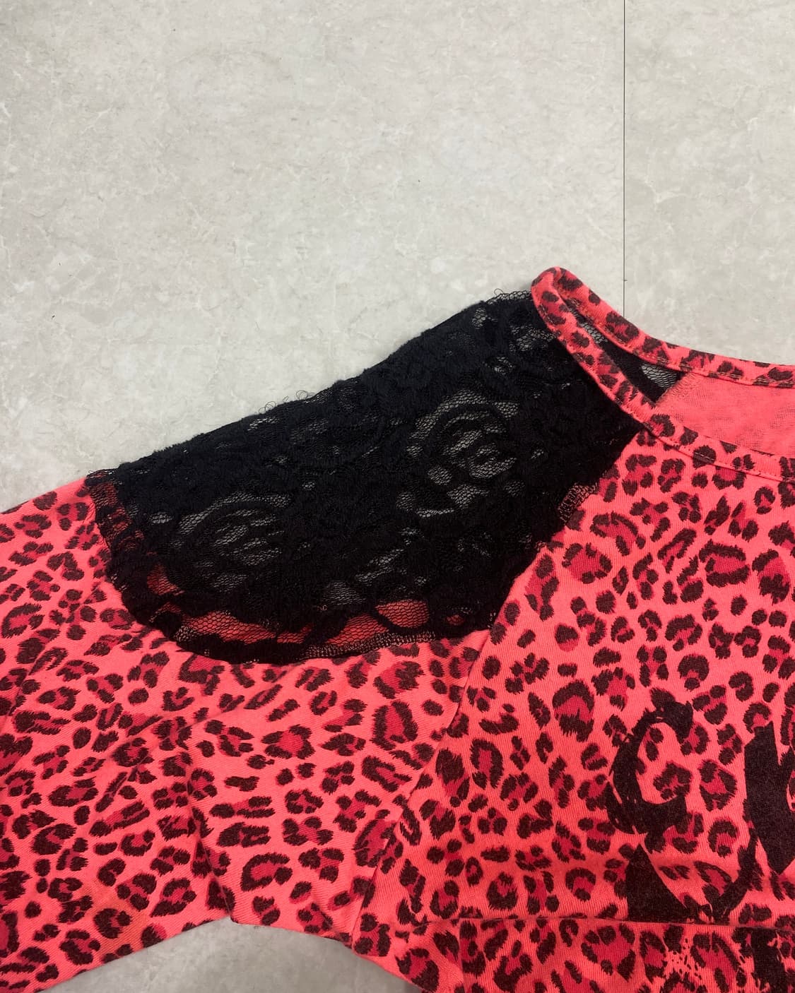 CHU XXX HIME Leopard Lace Top 상품이미지6