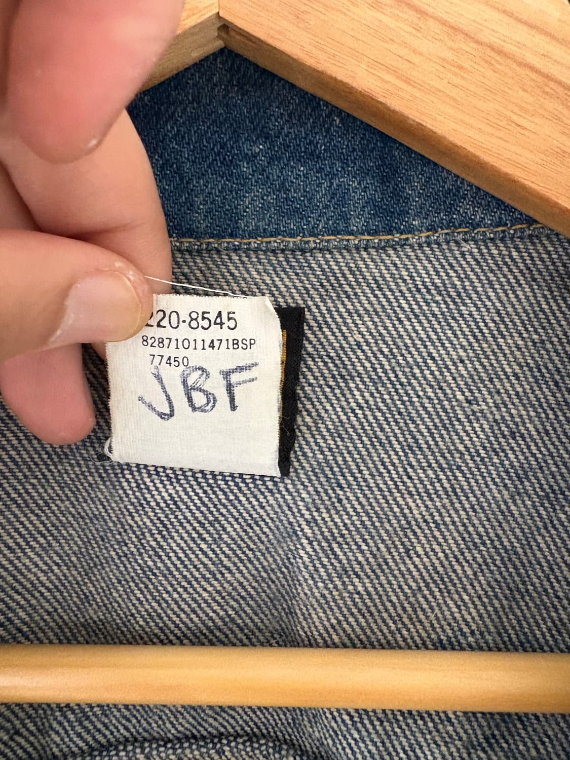 80's LEE Patd-153438 Denim Trucker JK 상품이미지3