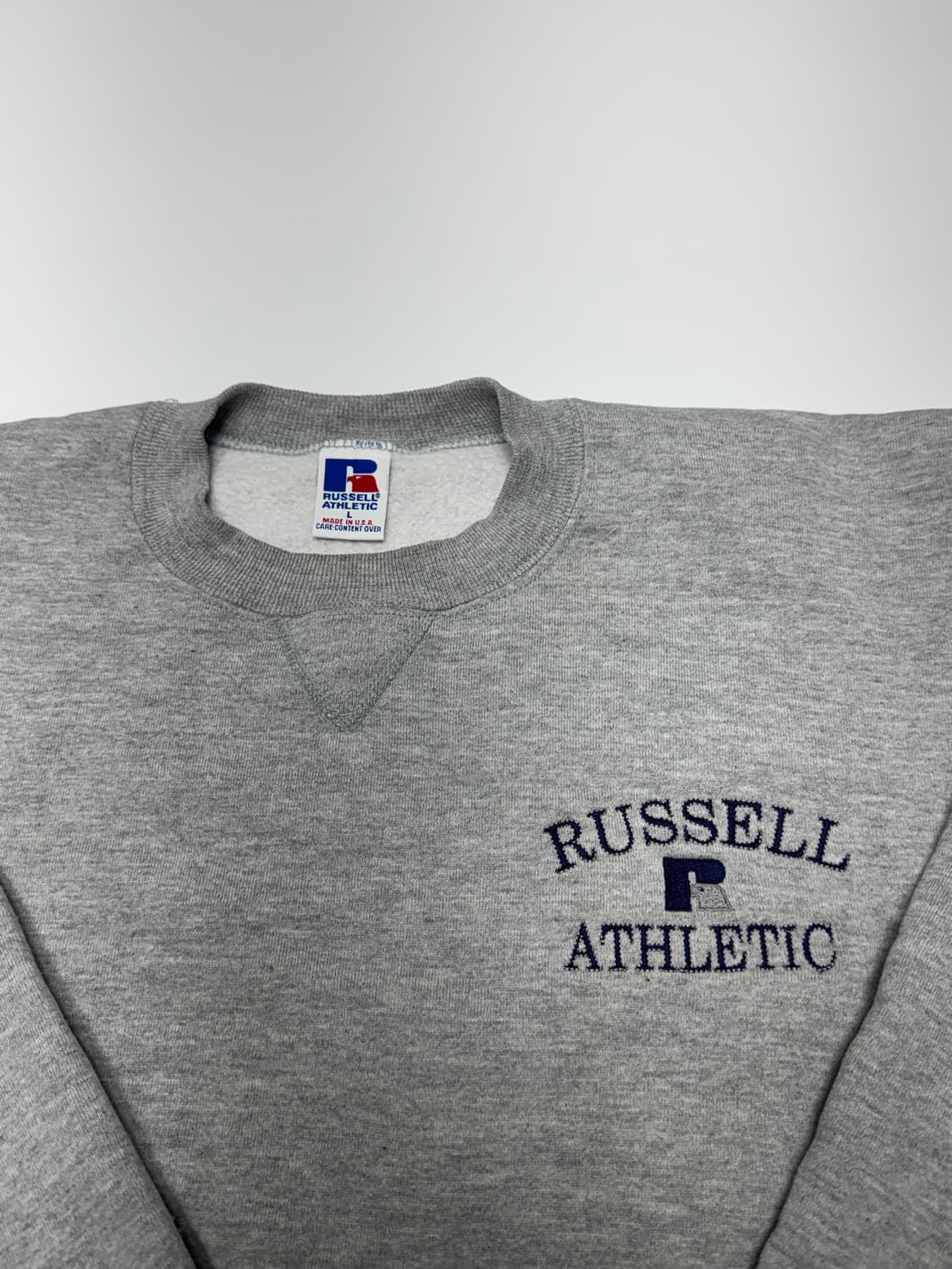 90s 미국 생산 러셀 스웻셔츠 맨투맨 L 상품이미지3