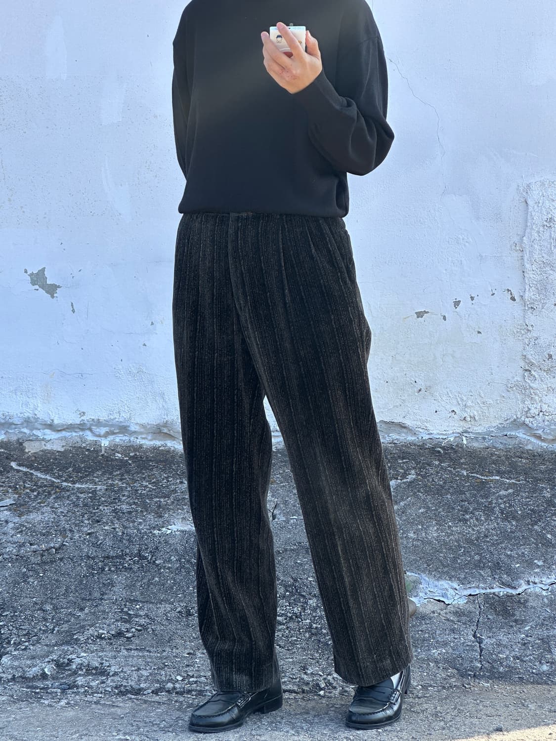 80~90’s 빈티지 벨벳 무드 팬츠🖤 상품이미지4