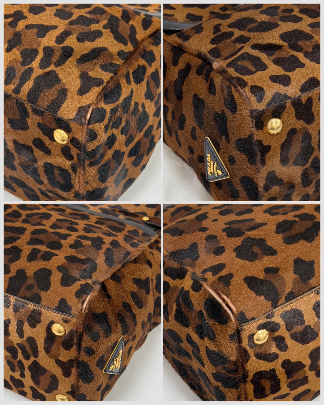 프라다 카프 헤어 레오파드 탑 핸들 상품이미지7