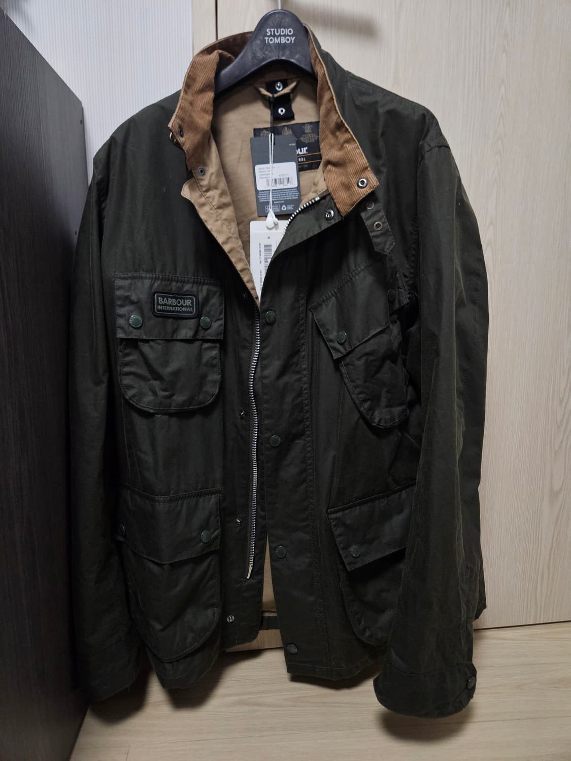 Barbour 바버 인터내셔셜 왁스자켓 L 올리브 상품이미지2