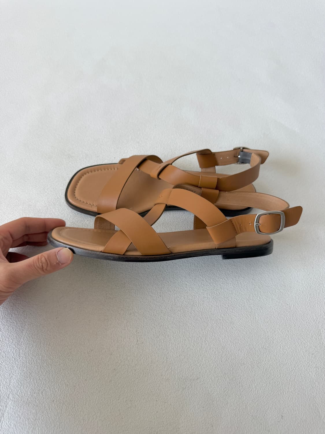 [250]빈폴(Beanpole) 레더 샌들 상품이미지1