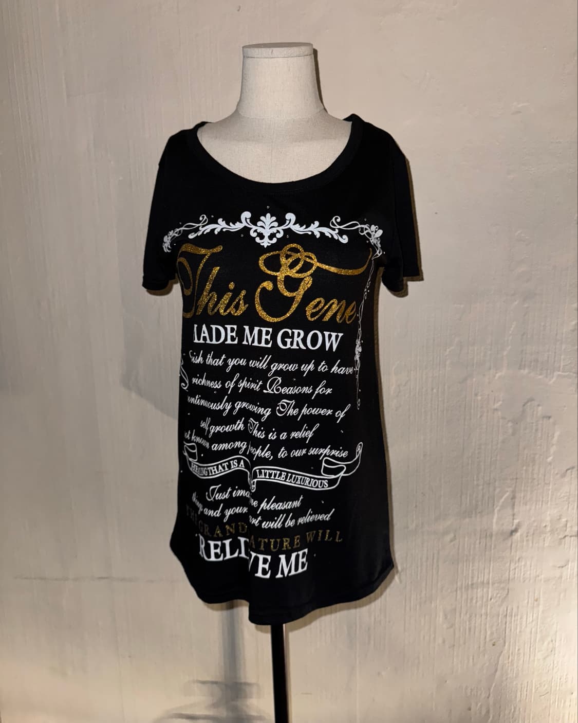 Vintage Printed 00s Design Black Sleeve  상품이미지1