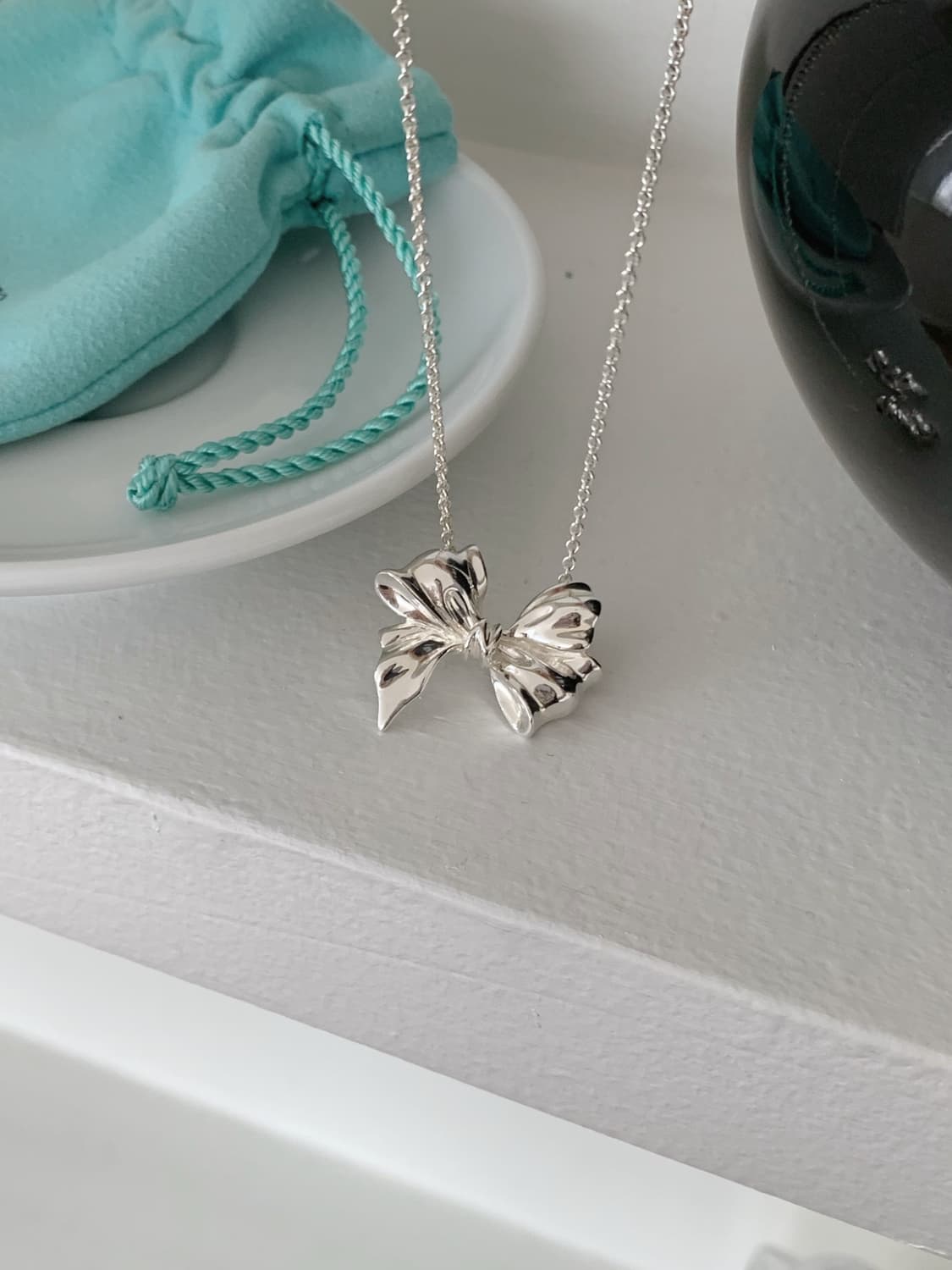 [ 티파니앤코 ]  티파니 라지 보우 리본 목걸이 상품이미지1