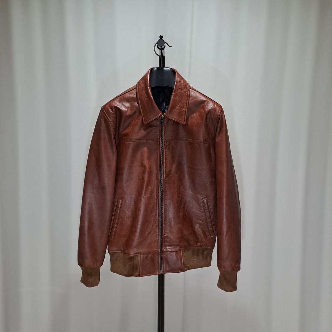 (택포) 램스킨 오일워싱 블루종 자켓 100-105 B509 상품이미지1