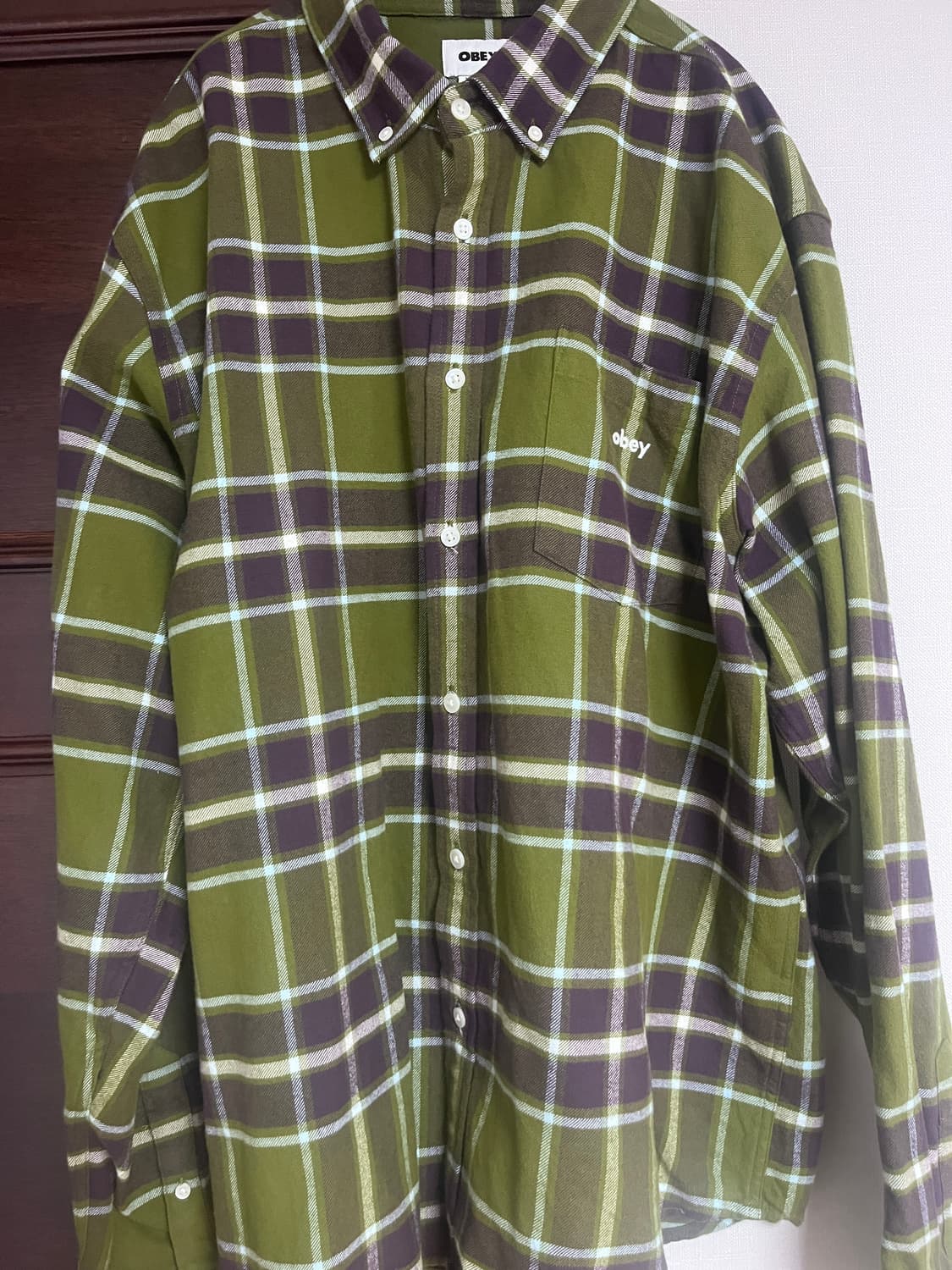 오베이 체크셔츠 상품이미지1