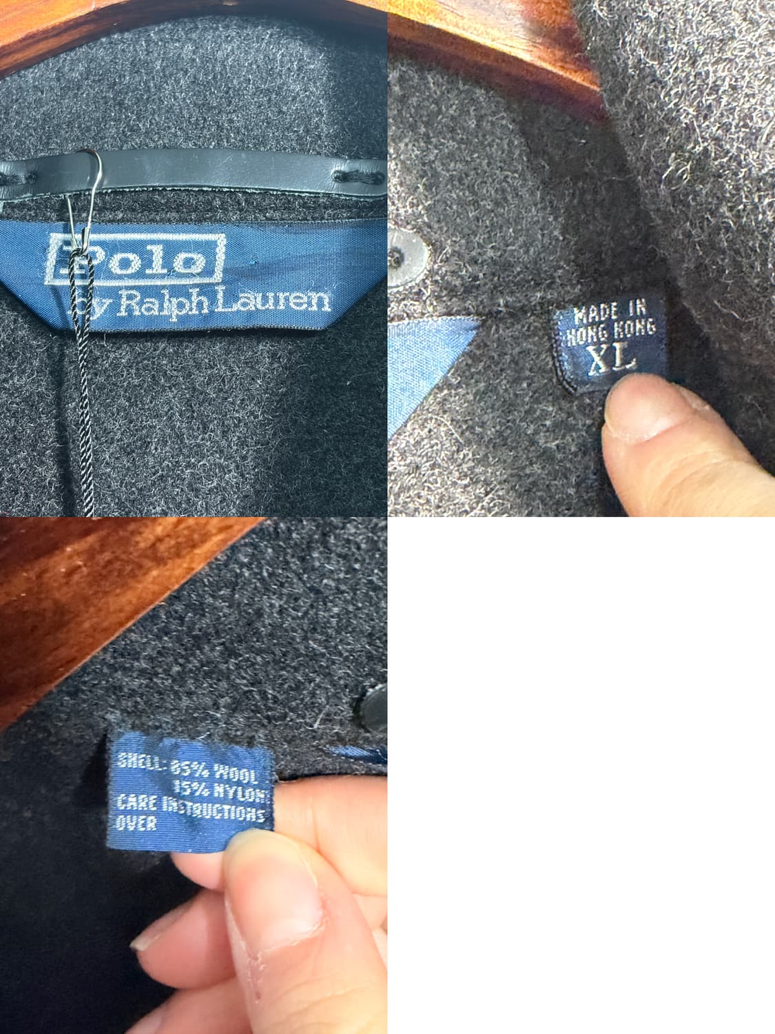 [XL] Polo 폴로 랄프로렌 울 혼방 후드 더플 코트 상품이미지7