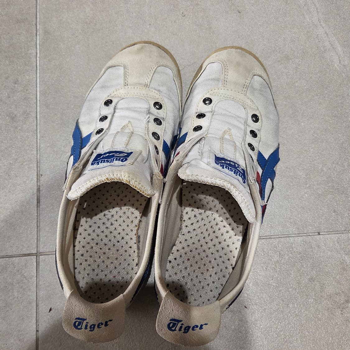 오니츠카타이거 멕시코66 슬립온 흰파빨 230size 상품이미지3