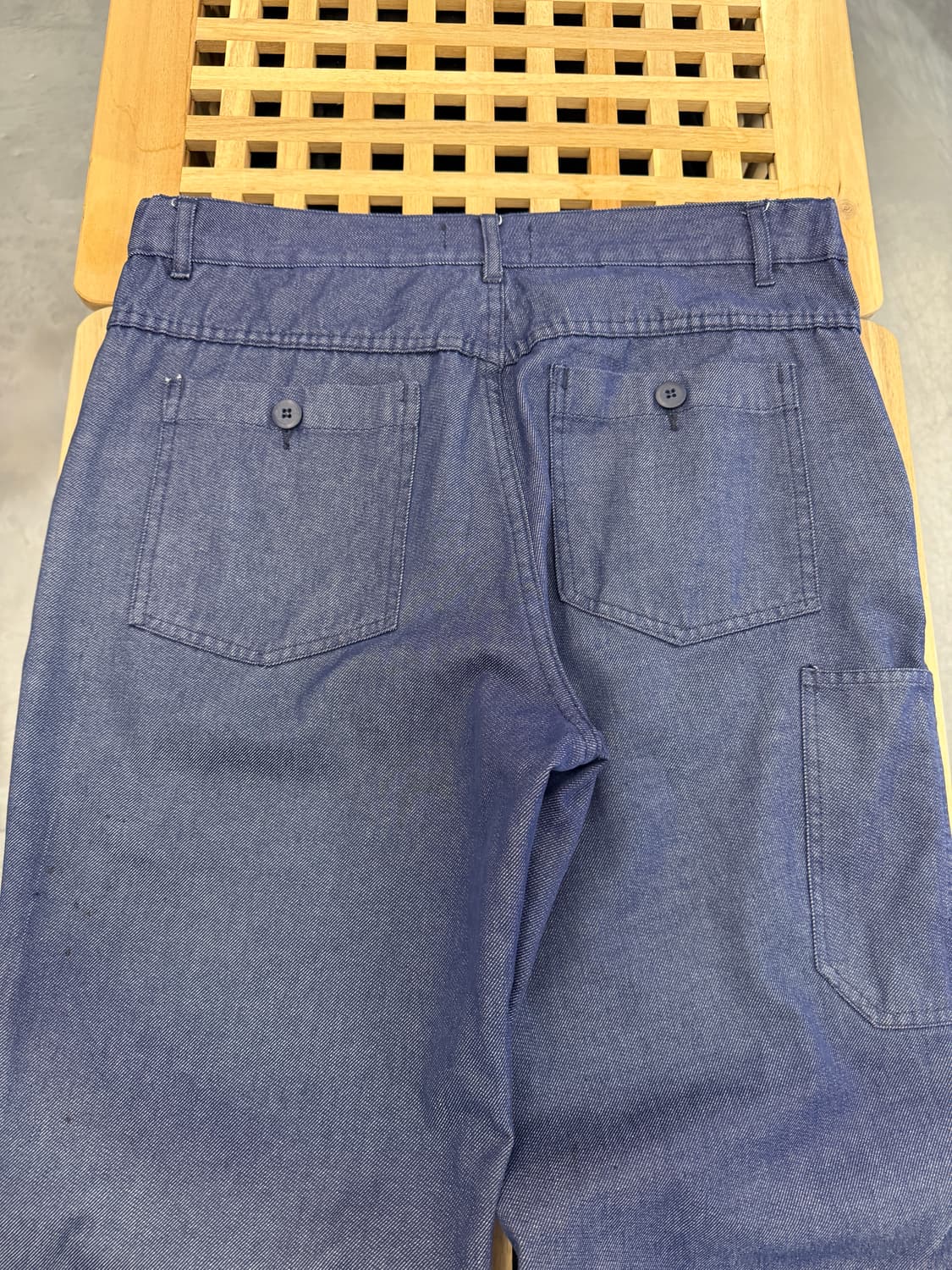 90s BARBE BLEUE FRENCH DENIM 데님 프렌치워크팬츠 상품이미지8