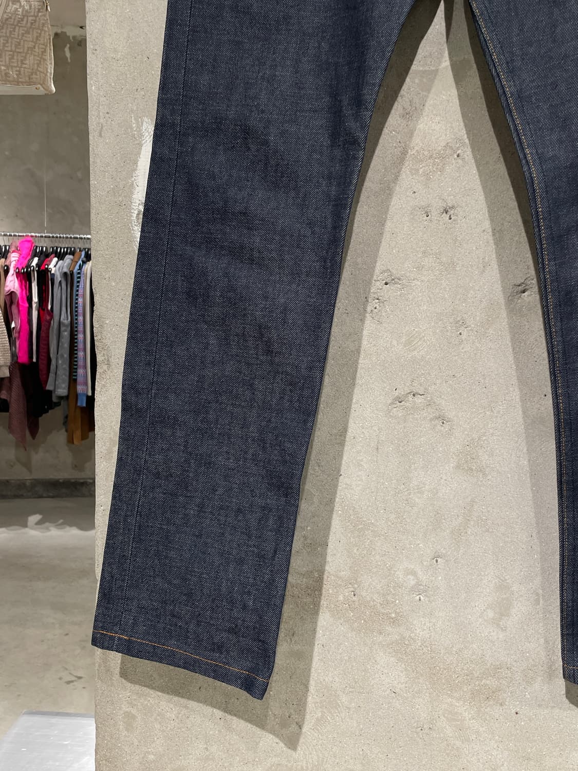 아페쎄 진청 버튼 플라이 생지 데님 팬츠 상품이미지4