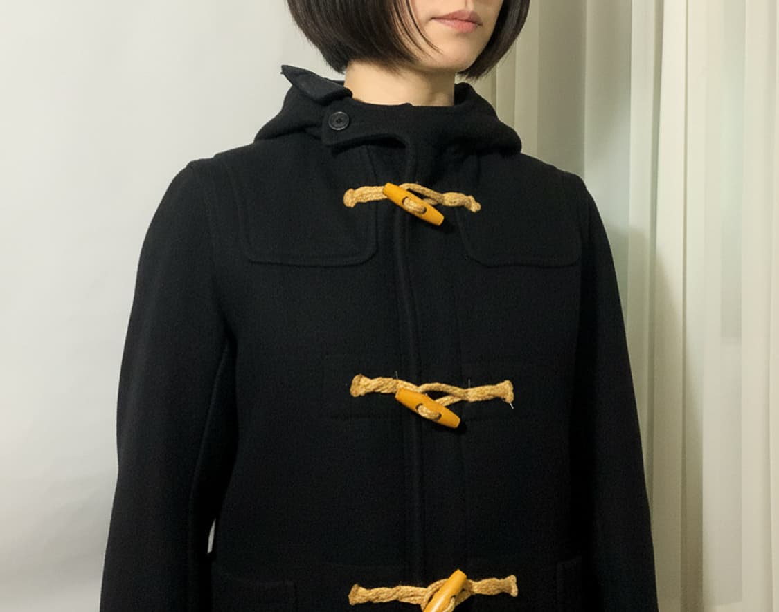 BEAMS x Fidelity 빔즈 피델리티 울 더플코트 S 상품이미지3