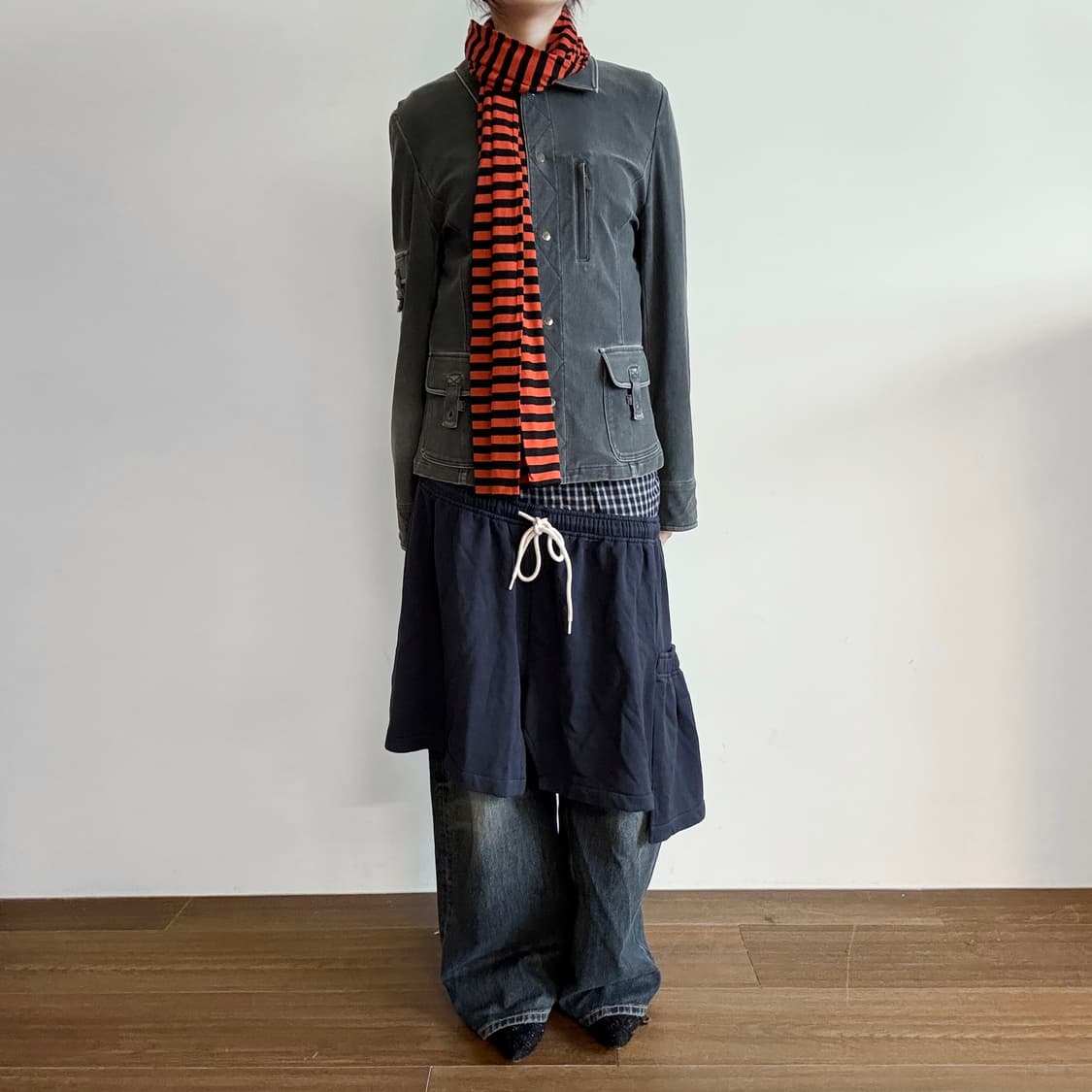 Utility Multi-Pocket Denim Jacket 상품이미지1