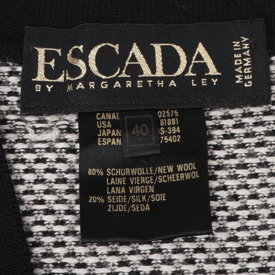 Escada 에스카다 골드 실크 울 다이스 비즐 가디건 상품이미지8