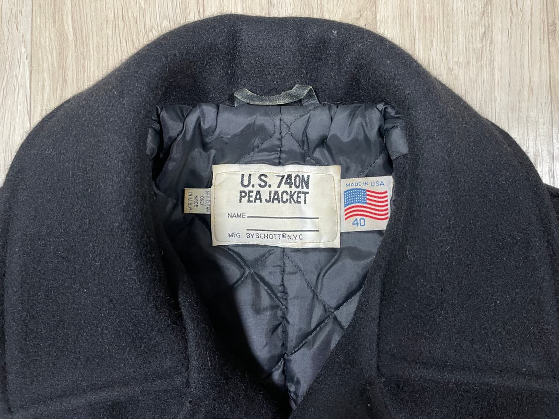 95~100) 쇼트 미군 10버튼 울 피코트(미국제)RRL&LVC&폴로 상품이미지4