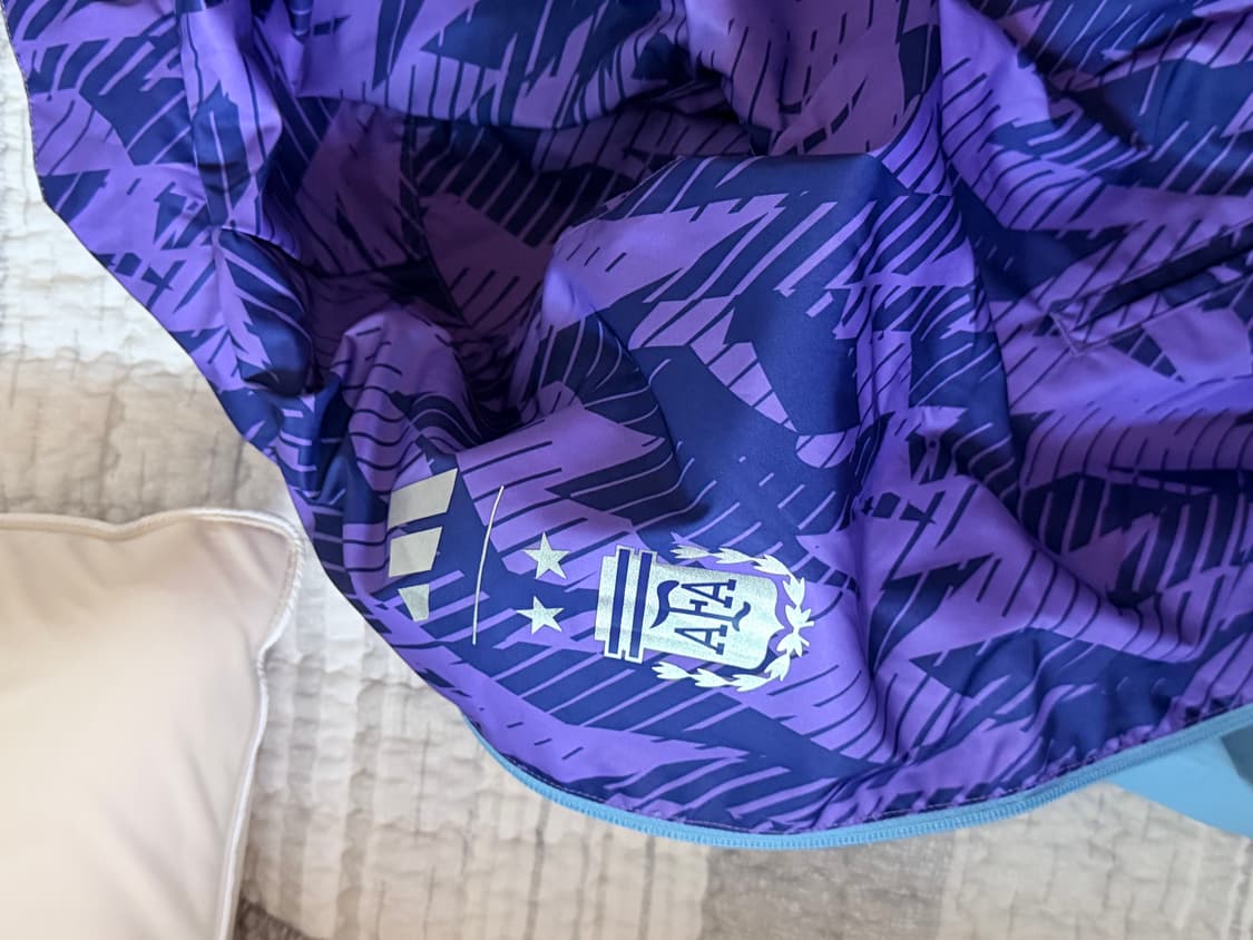 아디다스 아르헨티나 리버시블 양면 바람막이 자켓 윈드브레이커 스카이 블루 상품이미지2