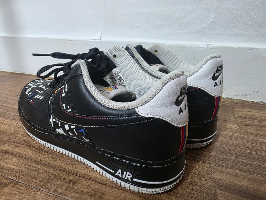 나이키 에어 포스 블랙 한글 커스텀 한정판 280팝니다. 상품이미지4