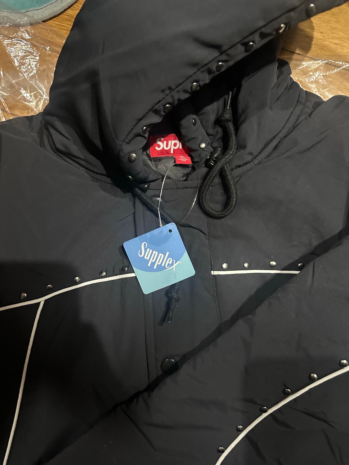 슈프림 스터디드 스타디움 자켓 블랙 상품이미지6