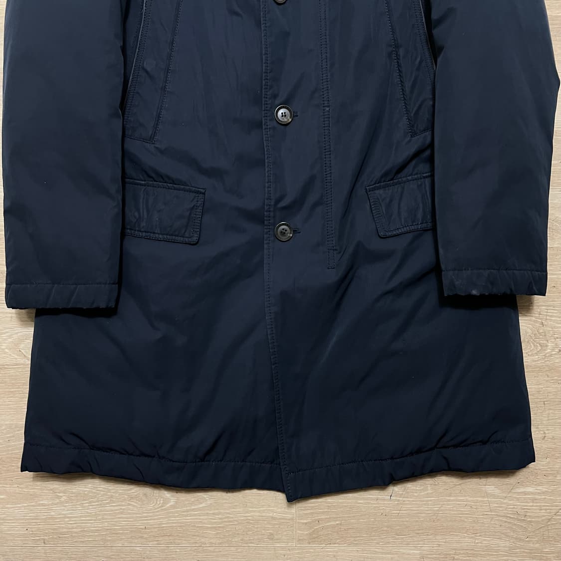 헨리코튼 남성 골프웨어 래빗퍼 넥트리밍 패딩 점퍼 [네이비] L/100 상품이미지3