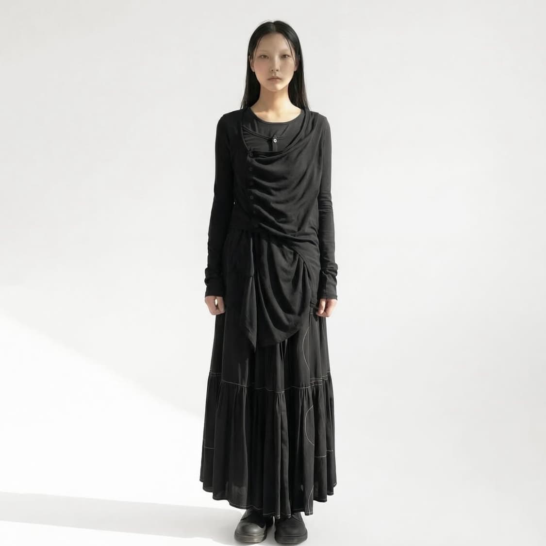 homagecircle, draped cardigan 상품이미지2