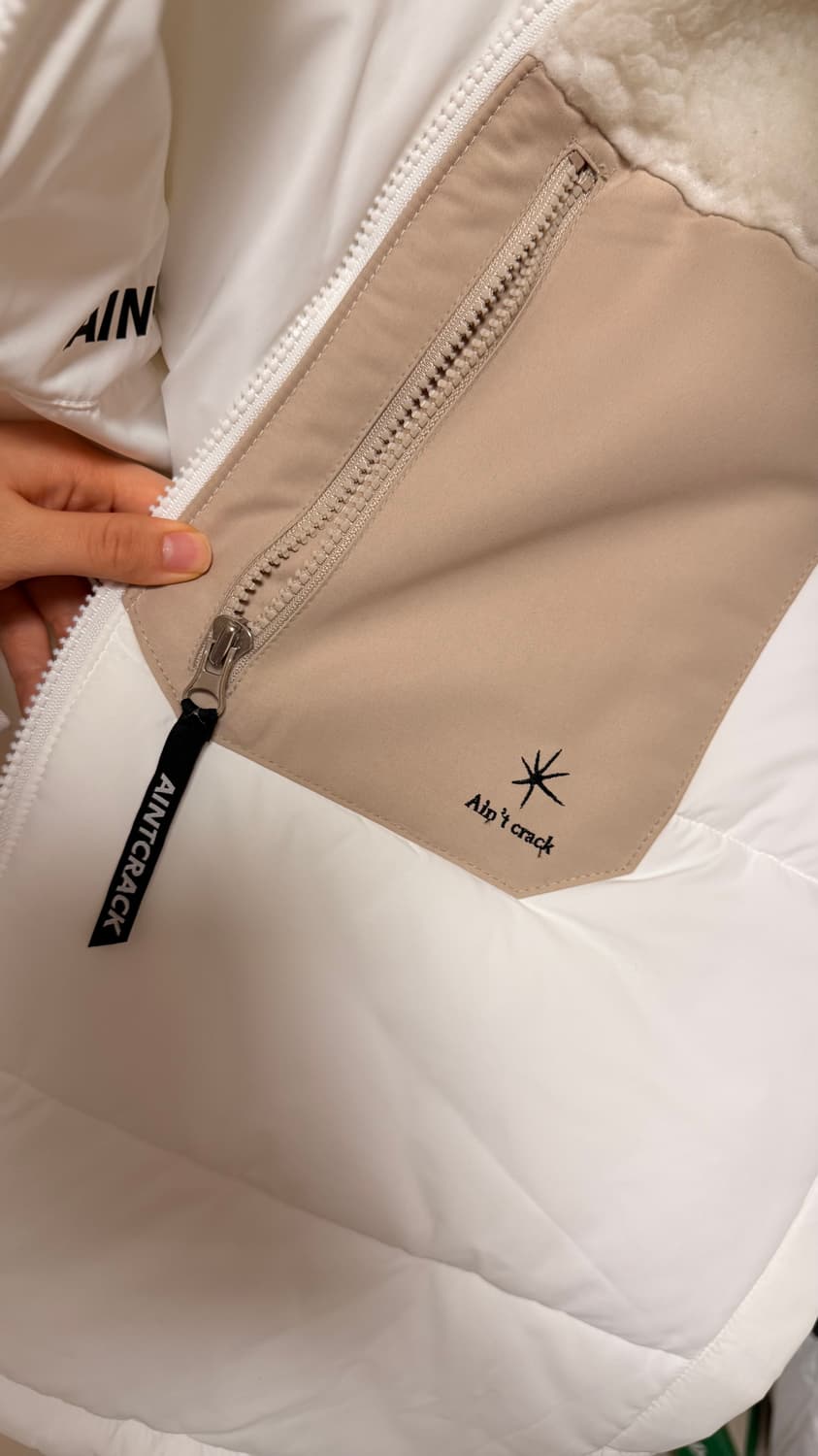 에인트크랙 양털 후리스 패딩 상품이미지3