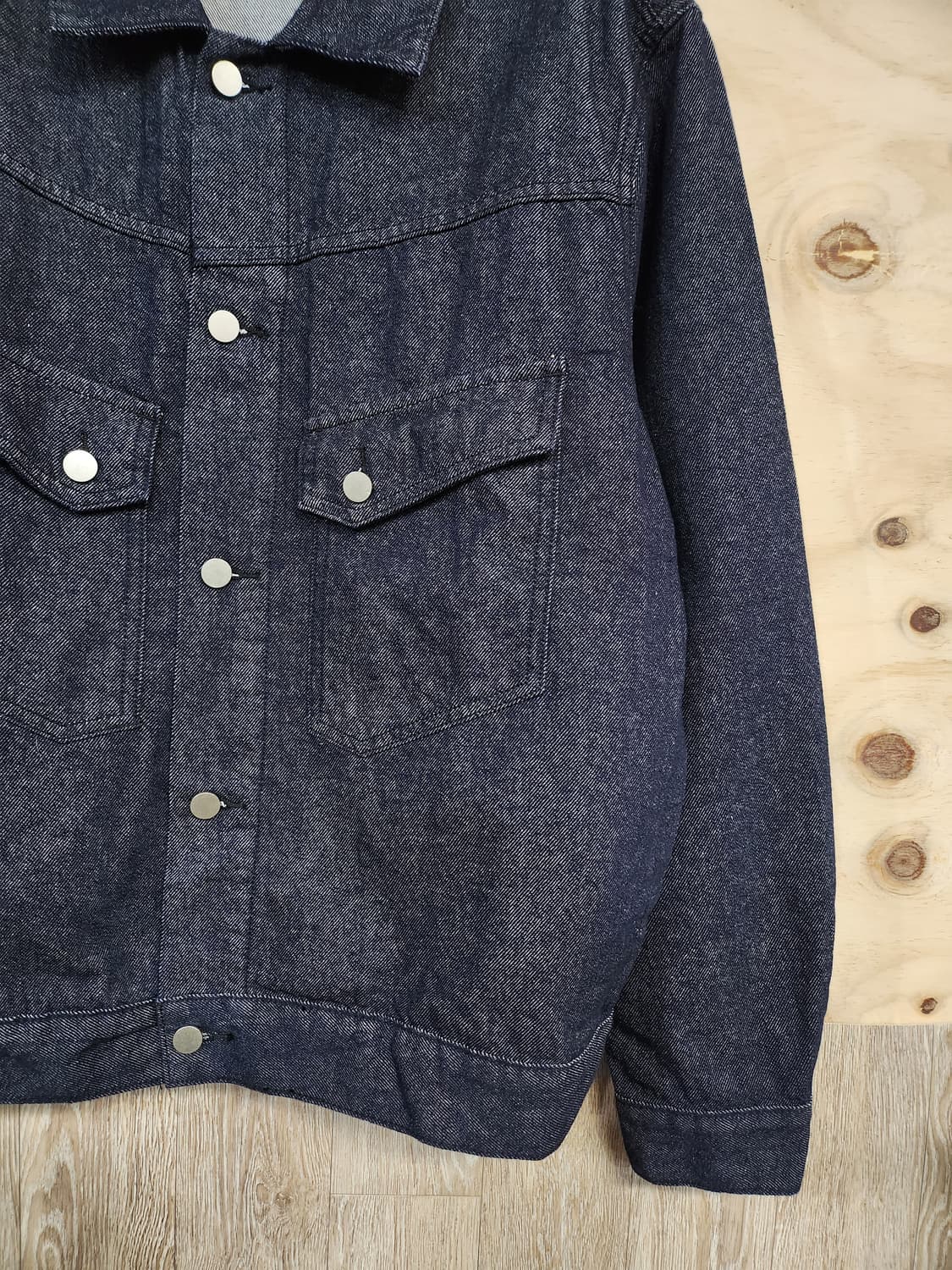 361) 원버튼 데님 자켓 상품이미지4
