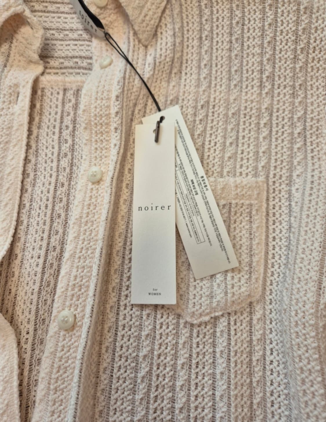 (새상품) 노이어 포 우먼 코튼 크로쉐 셔츠 상품이미지8