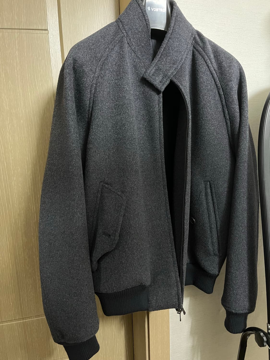 주앙옴므 울 헤링턴 자켓 차콜s 상품이미지1