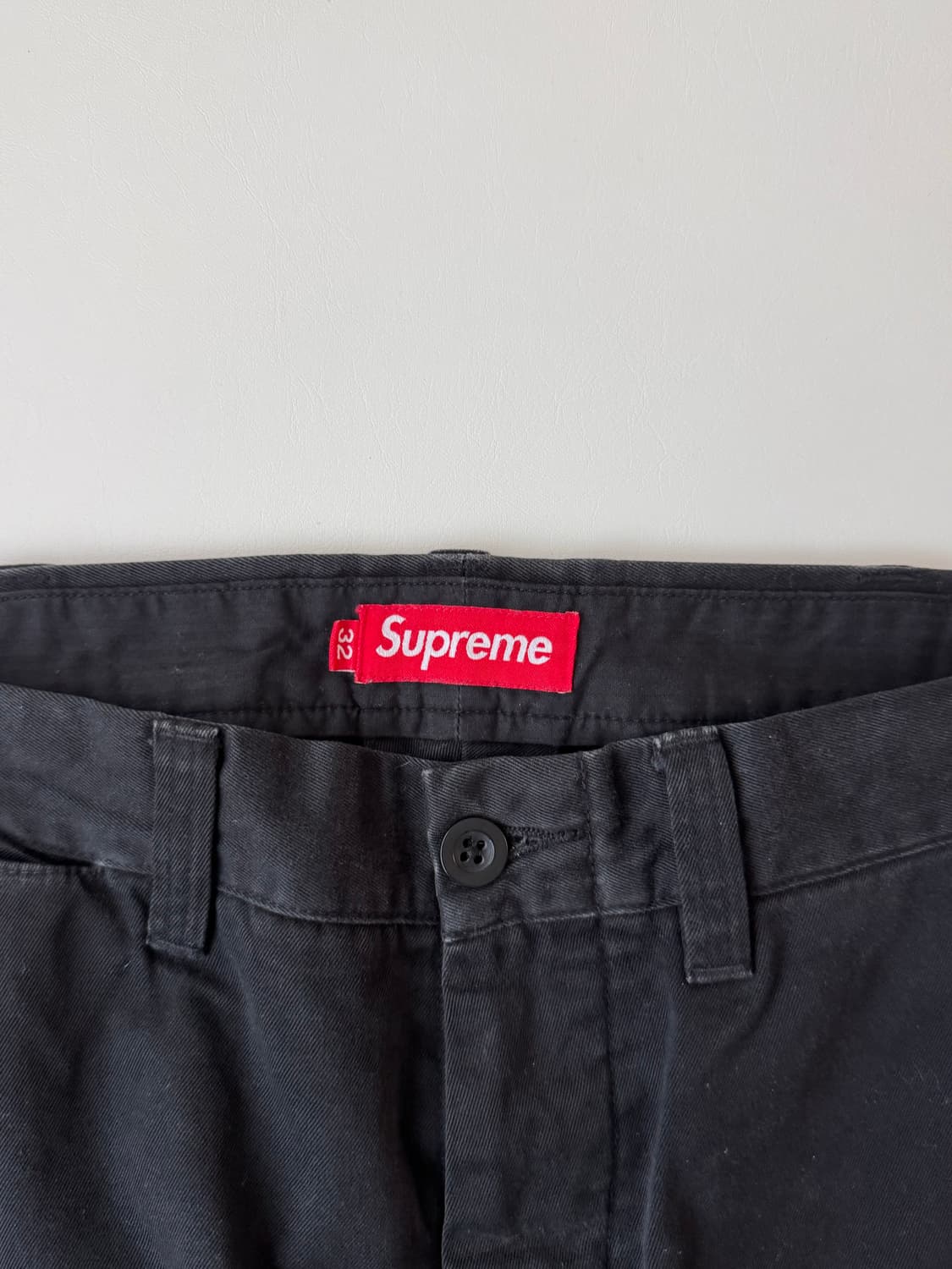 슈프림 핀업 치노 팬츠 블랙 상품이미지4