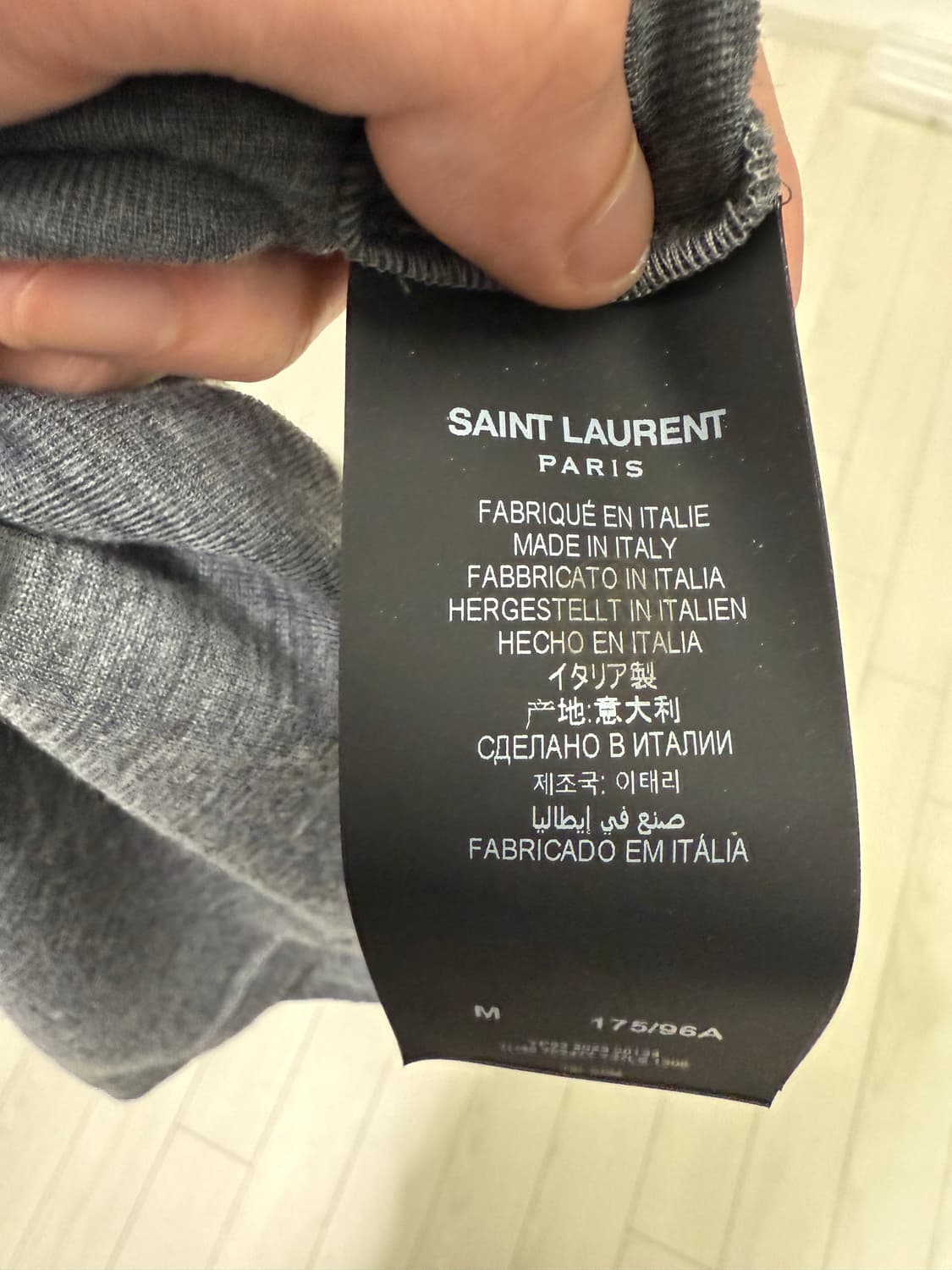 생로랑 카산드라 터틀넥 그레이 m 상품이미지5