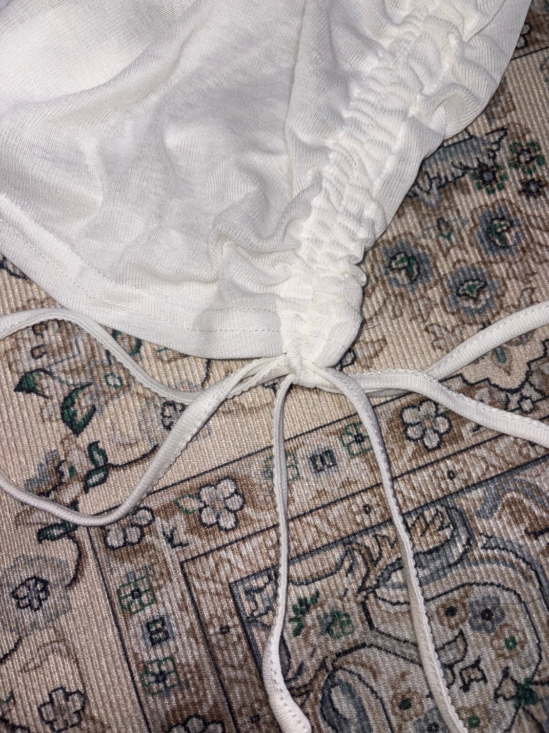 Vintage Off-Shoulder Shirring Long Sleev 상품이미지2