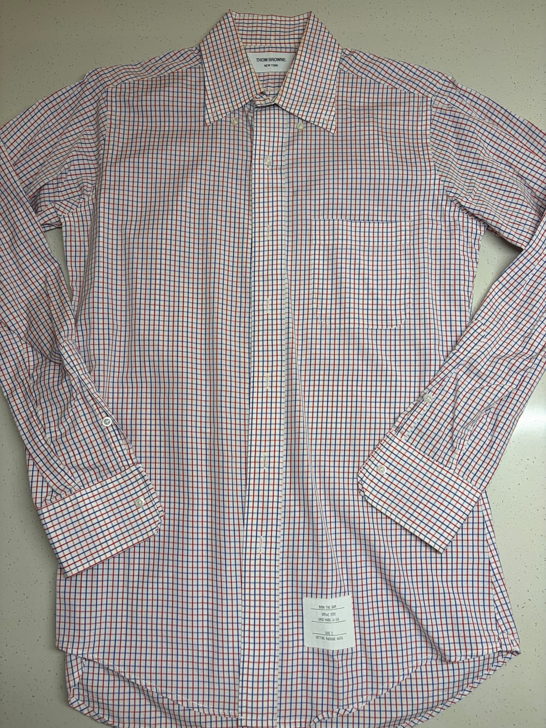 09 ss 톰 브라운 아카이브 체크 셔츠 [size 2] 상품이미지3