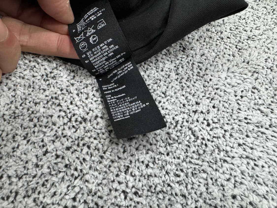 COS 코튼 봄버 블루종자켓 상품이미지4