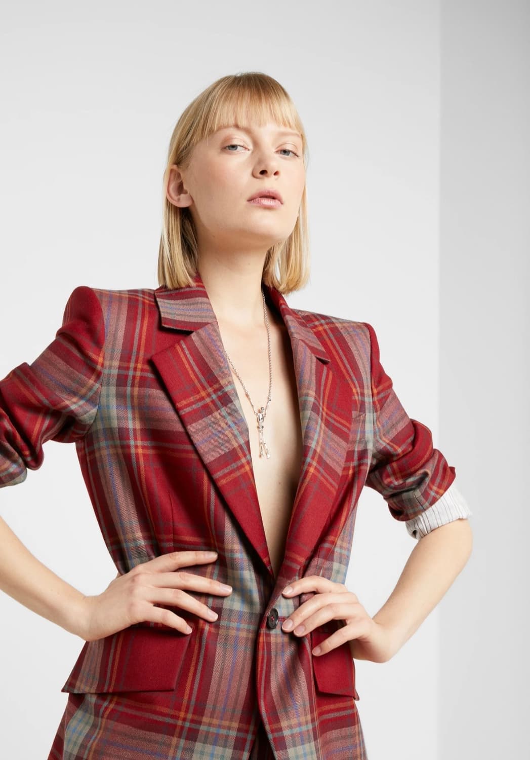 비비안웨스트우드 스켈레톤 스컬 목걸이 실버 상품이미지6