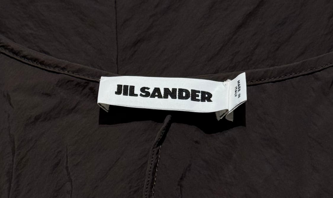 질샌더 다크 브라운 나일론 롱 원피스 상품이미지6