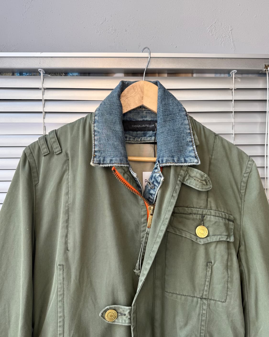 Dsquared2 05SS denim layered military자켓 상품이미지3