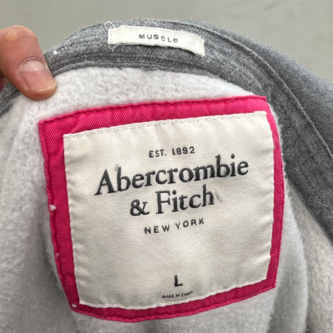 아베크롬비 로고자수 후드집업 r2955  상품이미지6
