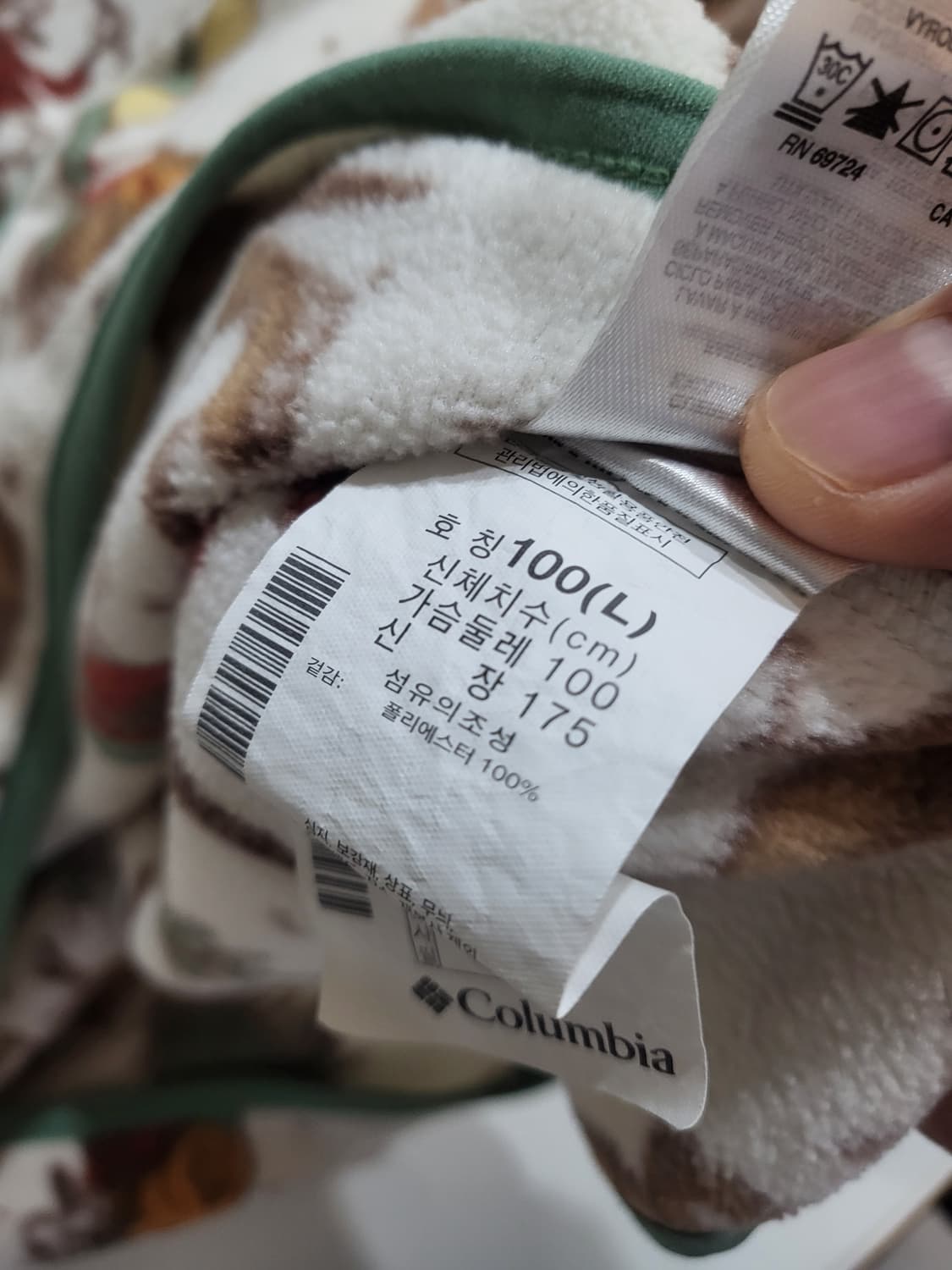 콜롬비아 디즈니 미키 후리스 L 사이즈 판매해요 상품이미지8