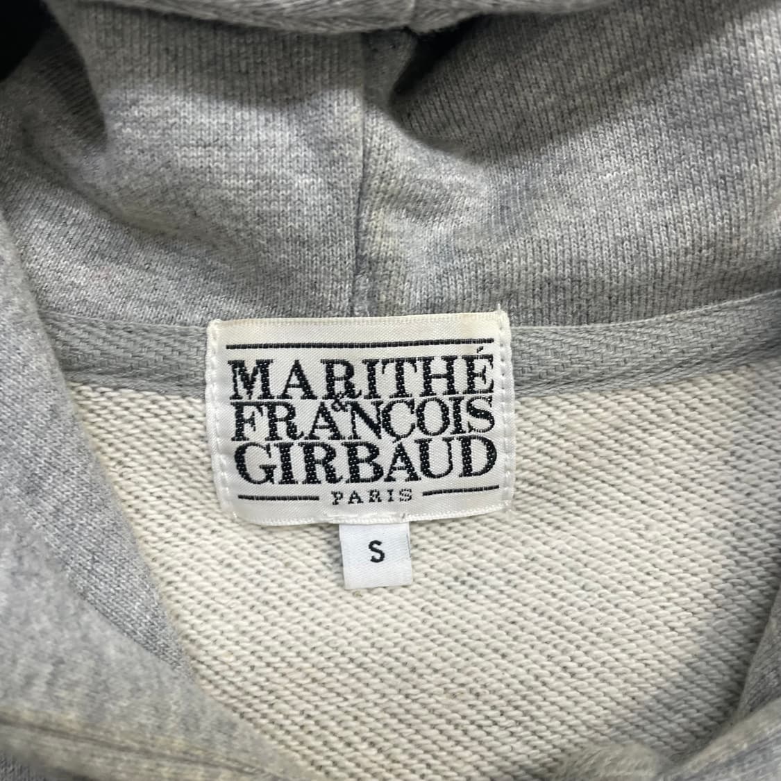 마리떼프랑소와저버 스펠 로고 후드집업 그레이 상품이미지4