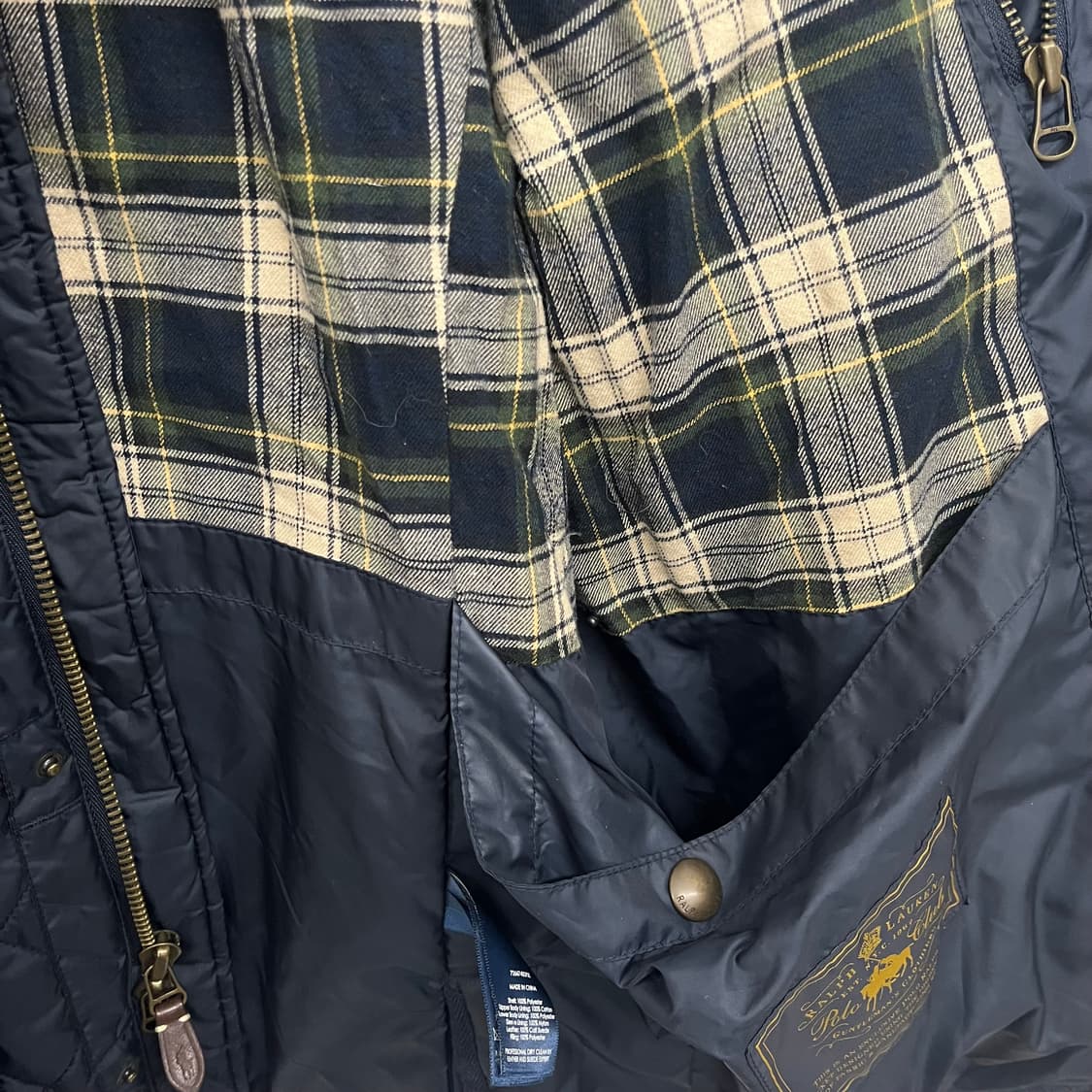 폴로 랄프로렌 퀼팅 자켓 네이비 남m 상품이미지7