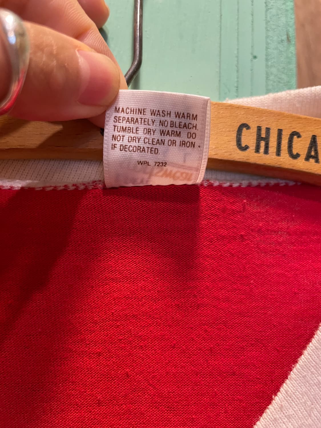 1970-80's Vintage V-Neck Football Tee 상품이미지4