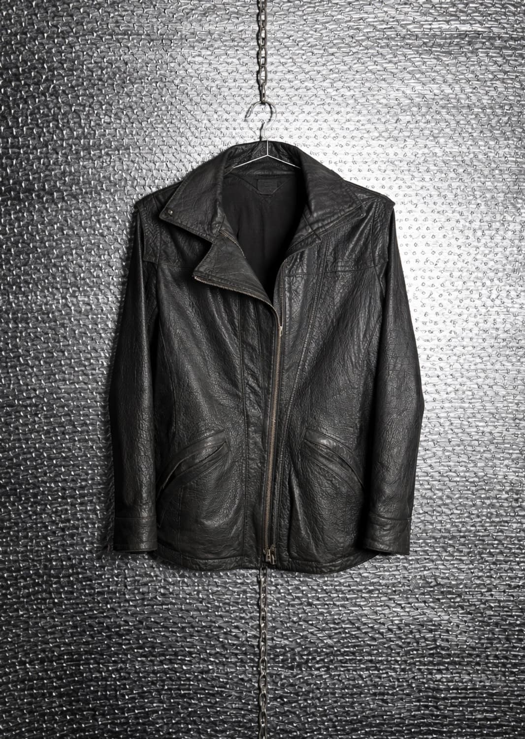 Theyskens theory 하이넥 레더자켓 상품이미지2