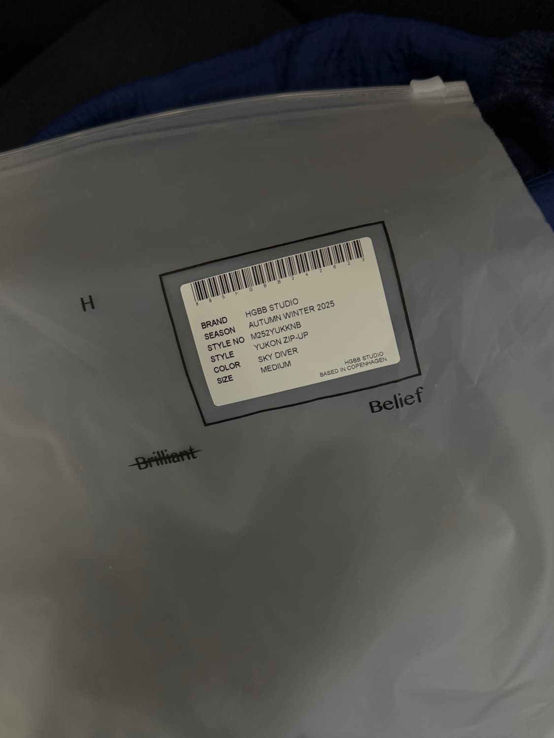 Hgbb 25aw yukon zipup blue 상품이미지5