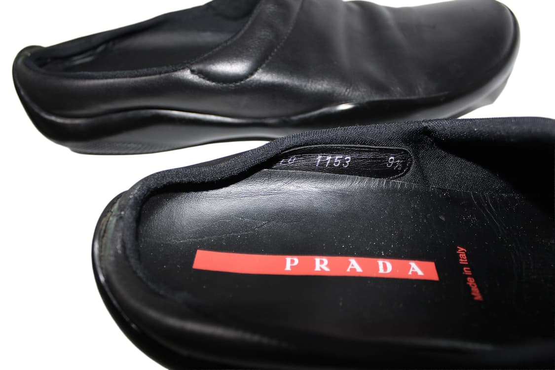 2000s PRADA 프라다 나파 레더 슬립온 슈즈 상품이미지8