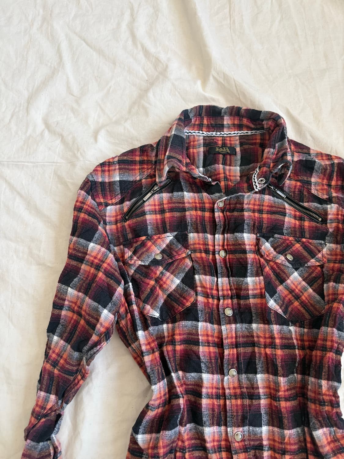 본더치 y2k 너드 체크셔츠 상품이미지2