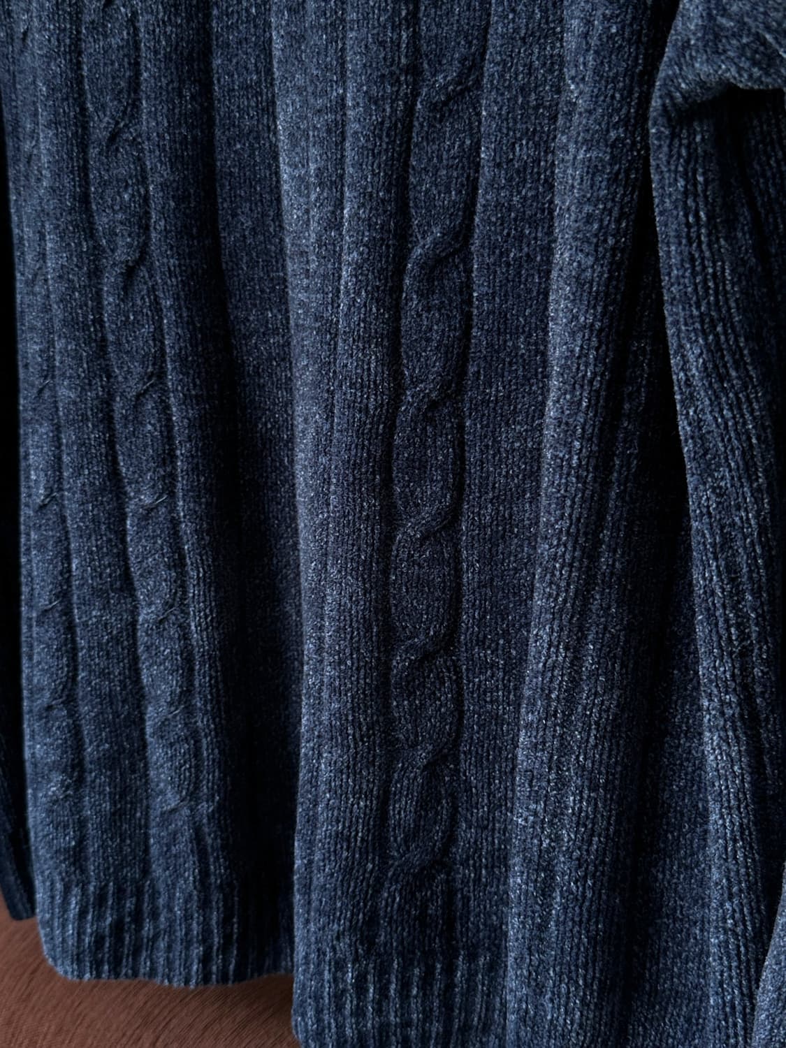 Coludy touch middle gauge knit zip top 상품이미지3