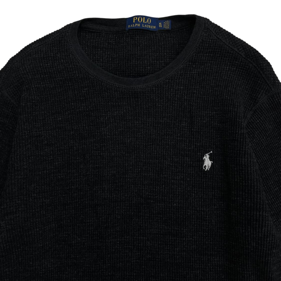 폴로 랄프로렌 화이트포니 차콜 와플 롱슬리브 XL 상품이미지4