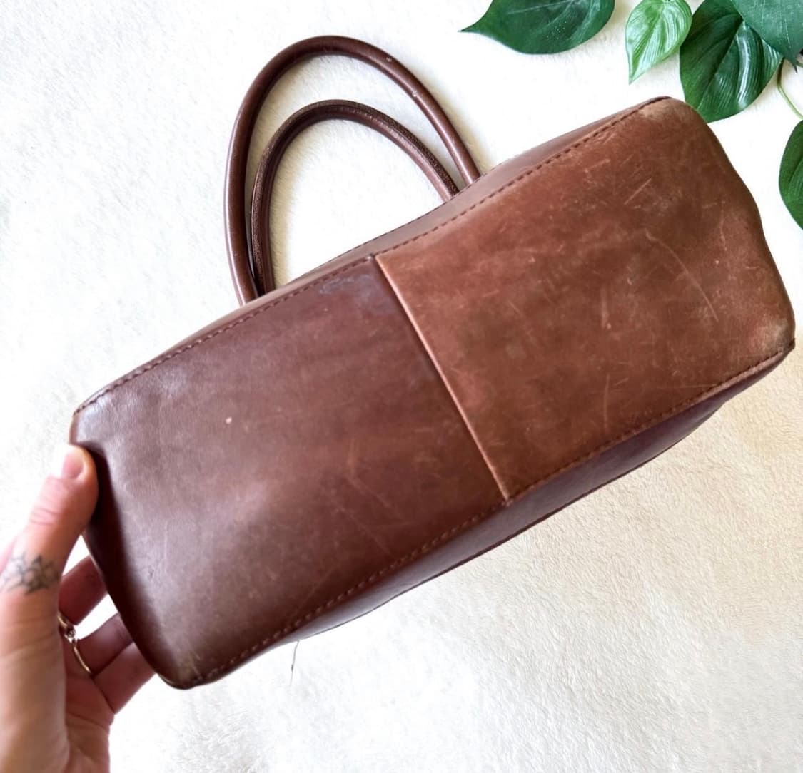 엘엘빈 빈티지 태피스트리 레더 토트백 90s 28cm 너비 상품이미지4