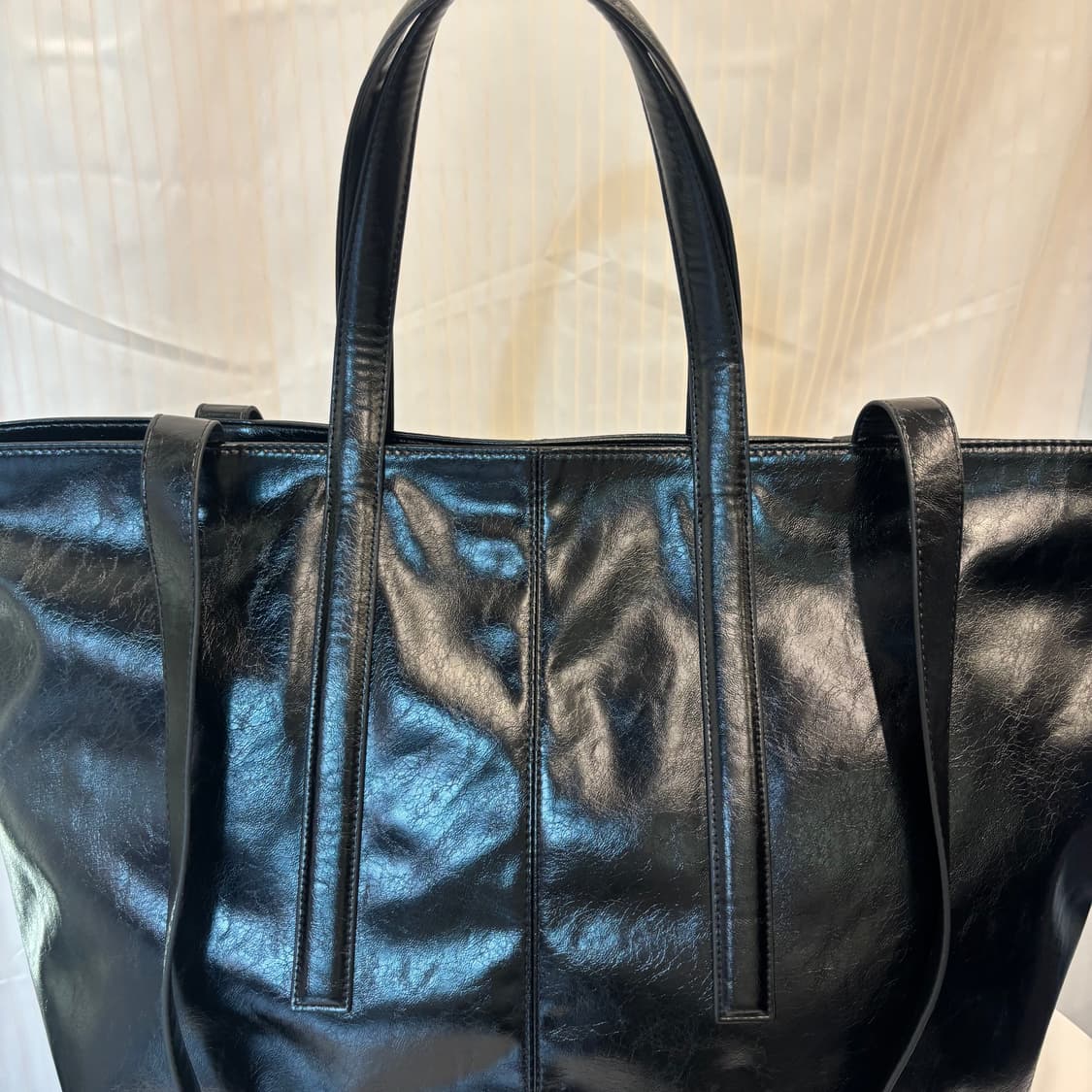 정품 밈더워드로드 크랙 레더 빅 토트백     상품이미지5